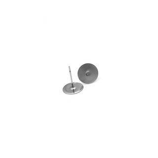Disc earring stud - Stainless steel 3mm (10 pairs)
