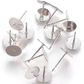 Silver Plated Disc studs