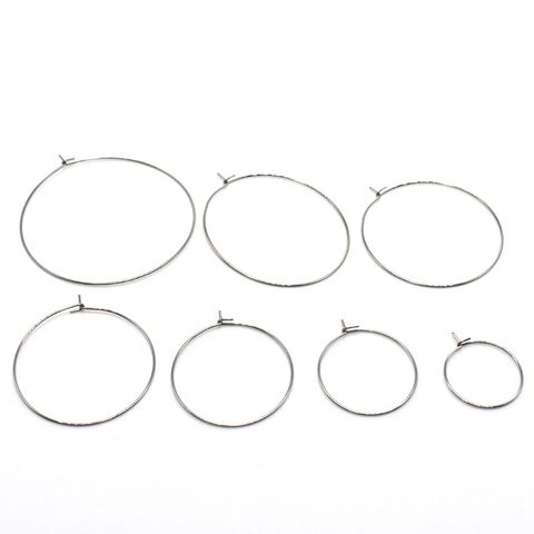 Hoop wire earring - S/S sml 20mm (10 pairs)