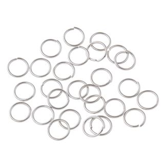 Jump ring - Iron Silver Plated 6mm (100 pcs)
