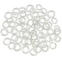 Jump ring - Brass silver plated 8mm (100 pcs)