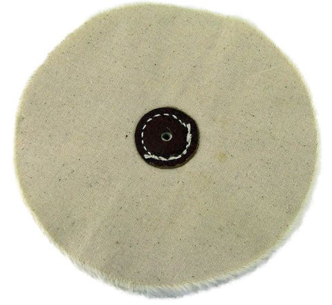 Mop DT White Polishing - Unstitched - 6"