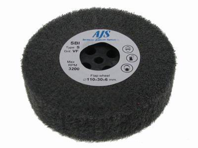 Buff Satin Mesh Flap Wheel - Al/Ox - 280-320 grit