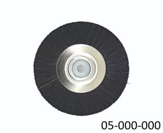 Metal Hub Brush Black Bristle (White C) 48mm