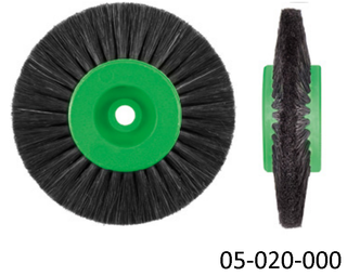 Plastic Green Hub Brush Blk Bristle 80mm x 4 Rows