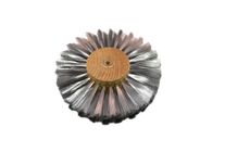 Wood Hub Brush Steel Wire 6" X 4 Rows