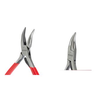 Plier - AJS Bent Chain Nose with Springs 120mm