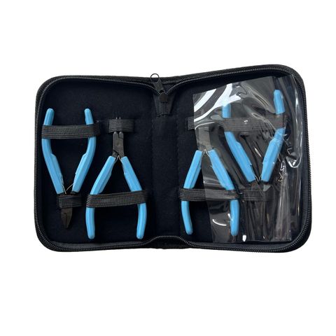 AJS Plier Kit - Precision 120mm 4pce Blue Handle