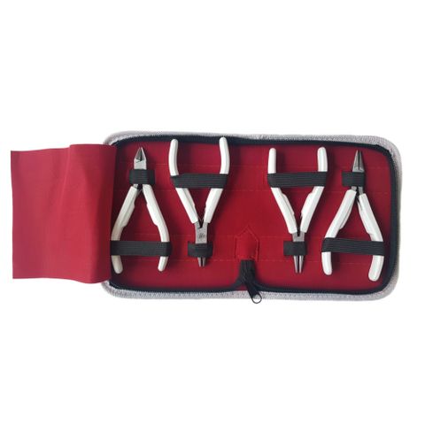 AJS Plier Kit - Precision 120mm 4pce White Handle