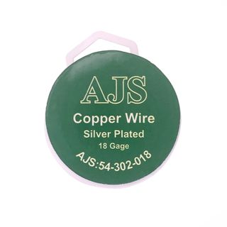 Copper Wire Silver Plated - 1.02mm x 5m (18 Gauge)