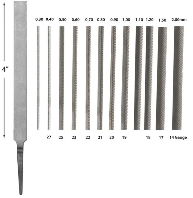 Joint File - Vallorbe Round Edge 100mm 0.5mm | Australian Jewellers ...