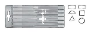 Vallorbe Needle File Set of 6 in Pouch-140mm Cut 0