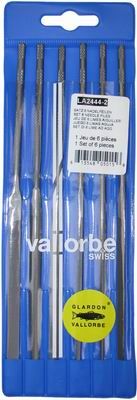 Vallorbe Needle File Set of 6 - 180mm  Cut 2