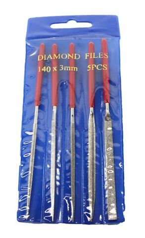 Diamond Needle File - 140mm (Set of 5)