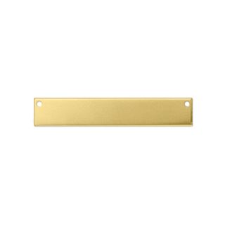 Rectangle with Holes - Brass - 24pcs