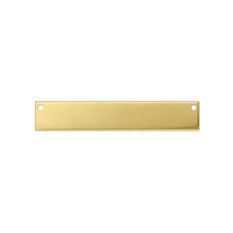 Rectangle with Holes - Brass - 24pcs