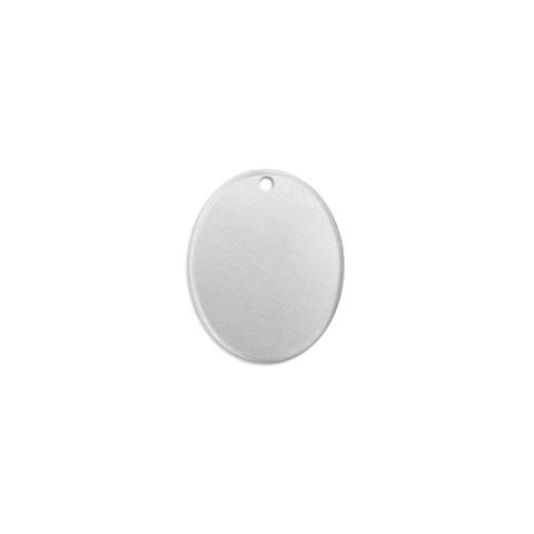 Stamping Blank Oval w/Hole - Alkeme - 24pcs