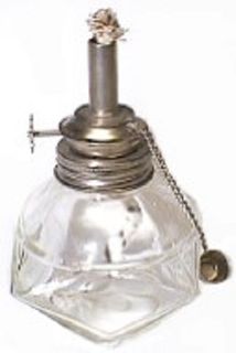 Faceted Alcohol / Spirit Lamp with Wick