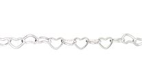Chain - Heart link S/S - /1M