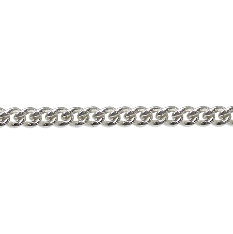 Chain - Finished 45cm Curb Stg silver