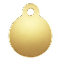 Stamping blank 5mm disc w/ eyelet 14/20GF