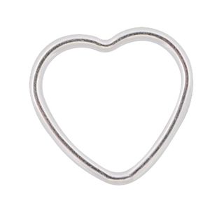 Jump ring - Silver Heart 10mm