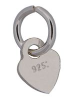 Charm - Silver Heart Tag drop