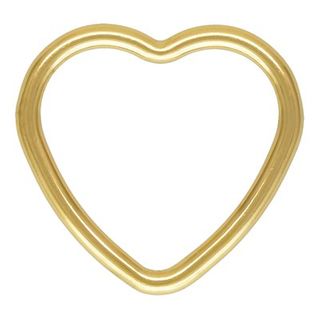 Jump ring - 14/20GF Heart 10mm