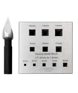 Durston Bezel Block Square 4-14mm - 17&deg;