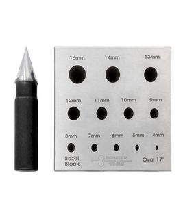 Durston Bezel Block Oval 4-16mm - 17&deg;