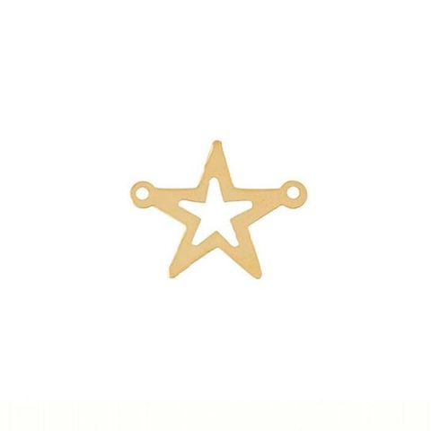 14/20 Yellow Gold-Filled Open Star Link Component