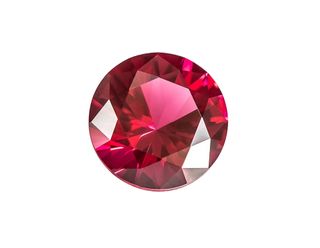 Synthetic Casting Stone Round Red 3mm