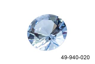 Synthetic Casting Stone Round Sky Blue 2mm