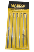 Needle File - Swiss Pattern Single Cut (Set of 6)