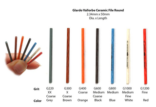 Vallorbe Round Ceramic Fiber File No.12 1200GRIT