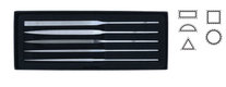Vallorbe Diamond Needle File (Set of 5) - 140mm