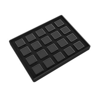 Tray &ndash; Black for 20 Metal Gemstone Box
