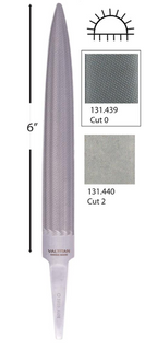 Hand File - Vallorbe Half Rnd Valtitan 150mm Cut 2
