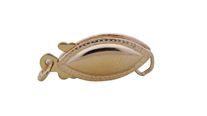 Pearl Clasp Plain - Rolled Gold 5 x 11mm