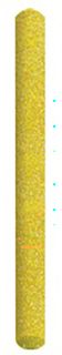 Sunburst 2mm Polishing Pin - 80 Grit Yellow