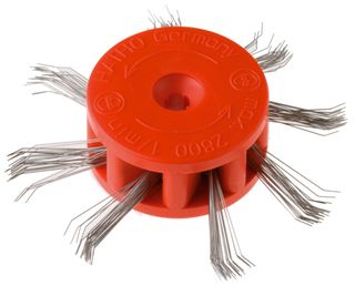 Angled Wire Dull Matting Brush 105mm Steel Wire
