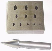 Italian 17 Marquis Setting Plate+Punch 5mm - 15mm