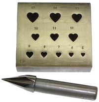 ITALIAN 17 HEART SETTING PLATE + PUNCH