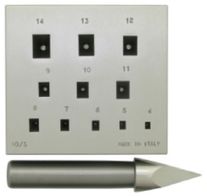 Italian 17 Rectangular S/Plate + Punch 8mm- 20mm