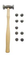Texturing Hammer with 9 Interchangeable Heads