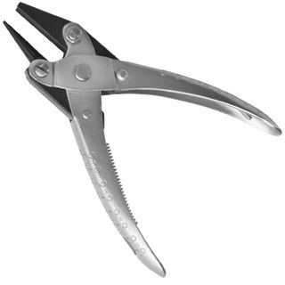 AJS Plier - Parallel Round/Concave Nose 140mm
