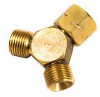 Harris Regulator Y Piece Adaptor Outlet LH - LPG