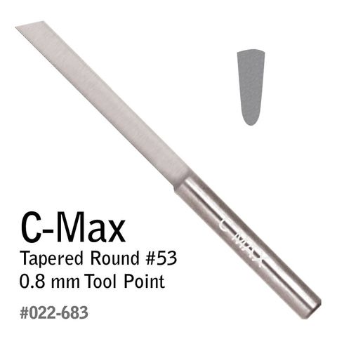 GRS Graver C-Max Tapered Round #53 0.8mm