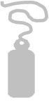 WHITE CARDBOARD TIE ON STRING TAGS