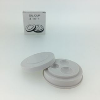 OIL CUP PLASTIC 3IN1 HOLE